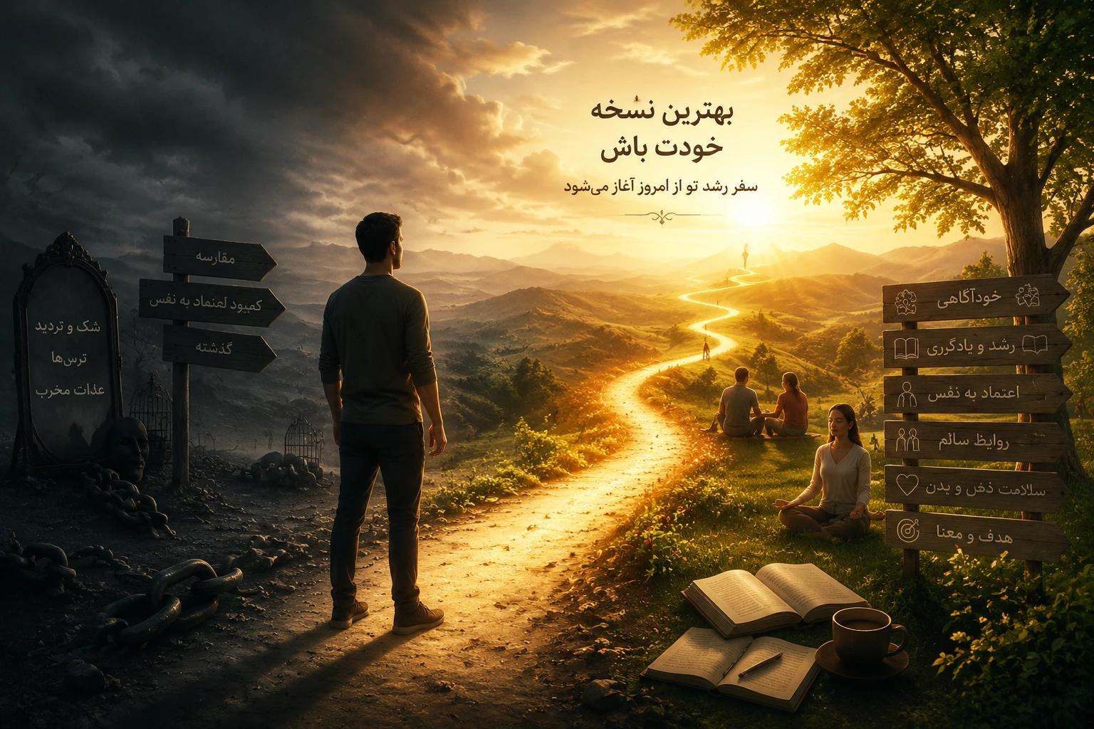 آیا نسخه‌ای که امروز هستی، همان کسی است که می‌خواستی باشی؟ توسعه فردی یعنی ساختن خودِ واقعی‌تر.